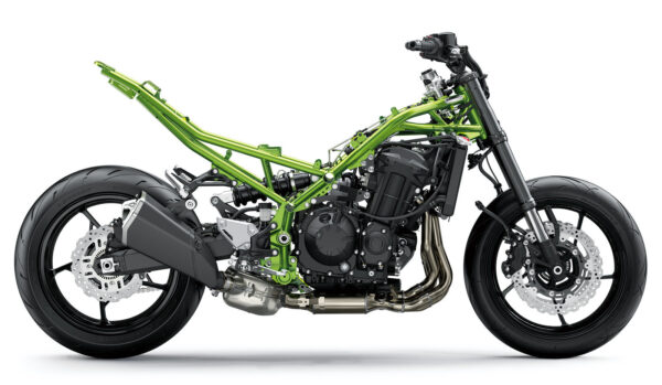 Kawasaki Z900 2020 green frame