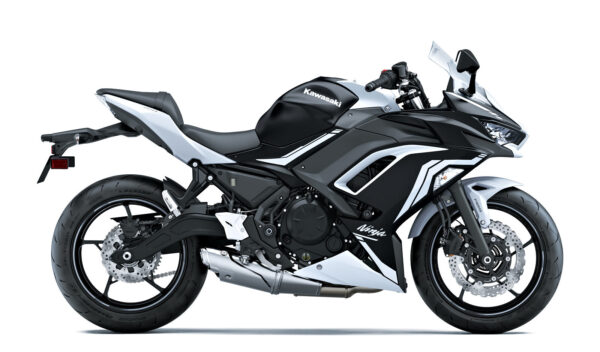 Kawasaki Ninja 650 2023 black and white