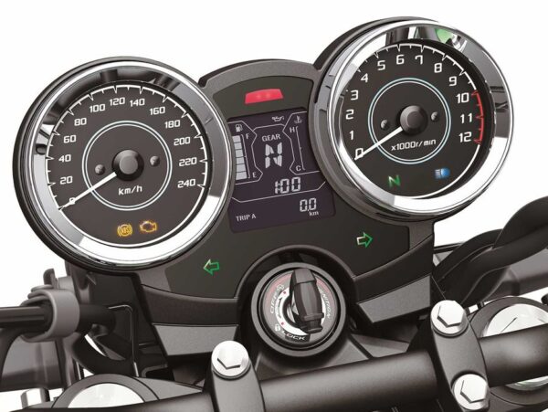 Kawasaki Z650RS 2022 dashboard