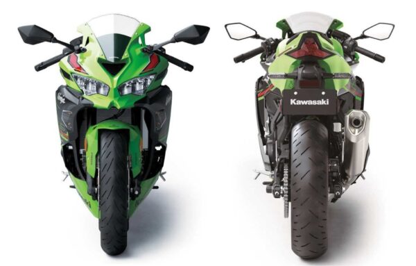 Kawasaki Ninja ZX-4RR KRT 2024 Lime Green Ebony front rear