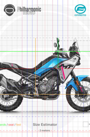 CFMoto 450MT 2024 Zephyr Blue