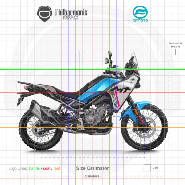 CFMoto 450MT 2024 Zephyr Blue