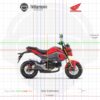 Honda Grom MSX125 2017 Pearl Red