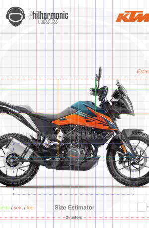 KTM 390 Adventure 2022 orange blue