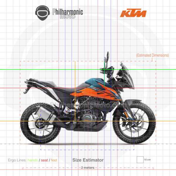 KTM 390 Adventure 2022 orange blue