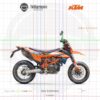 KTM 690 SMC R 2023 orange