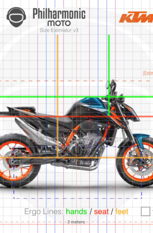 KTM 890 Duke R 2023 blue