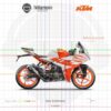 KTM RC 125 2022 white