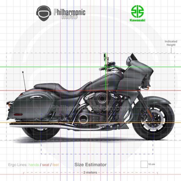 Kawasaki Vulcan 1700 Vaquero 2023 Metallic Matte Graphene Steel Gray