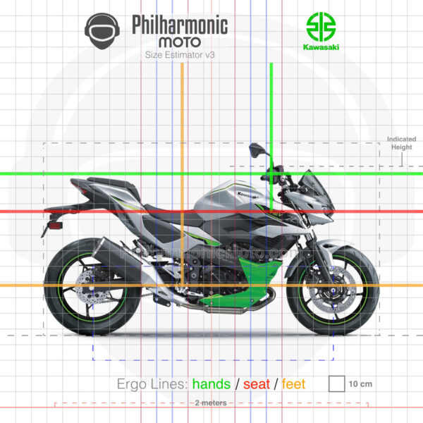 Kawasaki Z7 Hybrid 2024 Metallic Bright Silver Metallic Matte Lime Green Ebony