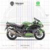 Kawasaki ZZR1400 Performance Sport 2020 Metallic Diablo Black Golden Blazed Green