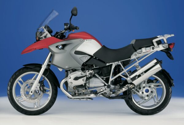 BMW R 1200 GS 2004 Rock Red with Granite Grey Metallic side cover left side