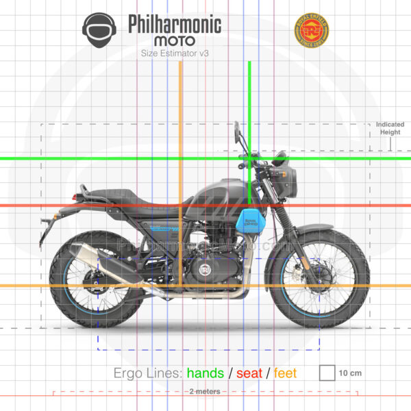 Royal Enfield Scram 411 2022 Graphite Blue