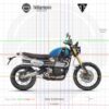 Triumph Scrambler 1200 XE 2019 Cobalt Blue and Jet Black