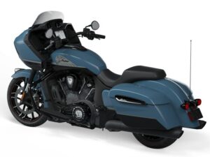 Indian Challenger Dark Horse 2023 Icon Storm Blue / Black Metallic back