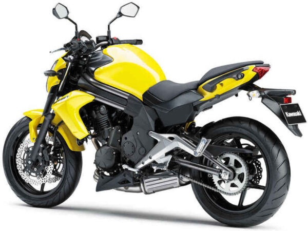 Kawasaki ER-6N 2012 yellow back