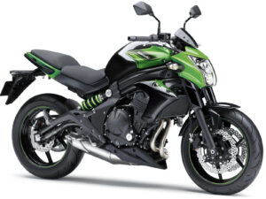 Kawasaki ER-6N 2016 Candy Lime Green Metallic Spark Black front