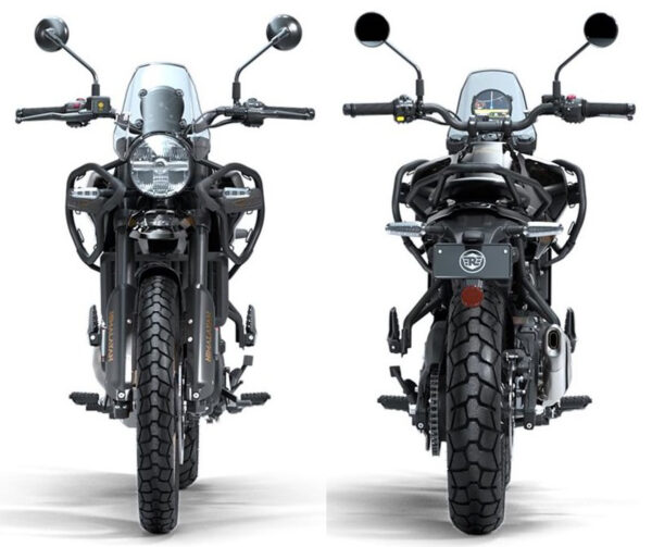 Royal Enfield Himalayan 2024 front and rear