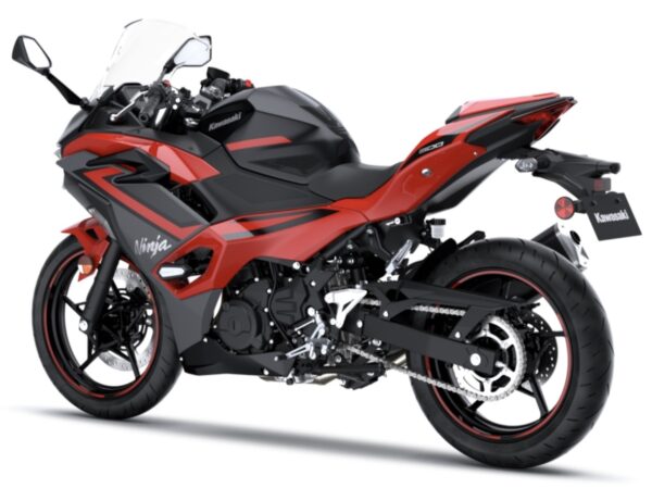 Kawasaki Ninja 500 SE 2024 Passion Red Metallic Flat Spark Black Metallic Matte Dark Gray back