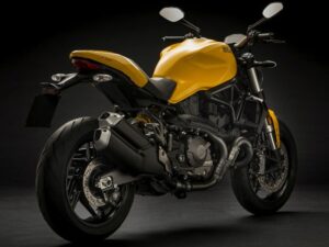 Ducati Monster 821 2018 yellow back