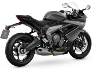 Triumph Daytona 660 2024 Satin Granite Satin Black back