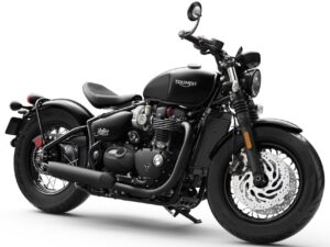 Triumph Bonneville Bobber Black 2018 Jet Black front