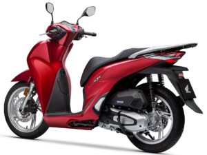 Honda SH125i 2020 Pearl Splendor Red back