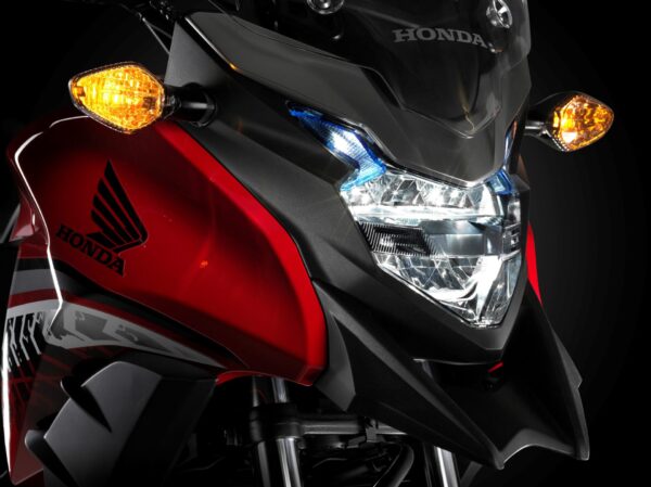 Honda CB500X 2016 red headlight