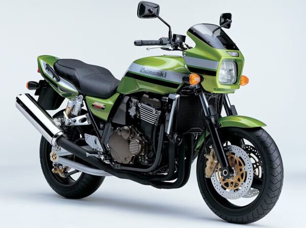 Kawasaki ZRX1200R 2001 green front