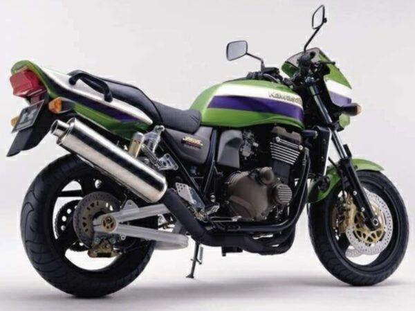 Kawasaki ZRX1200R 2001 green back