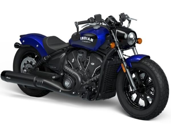 Indian Scout Bobber 2025 Spirit Blue Metallic front