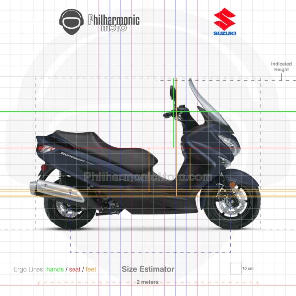 Suzuki Burgman 200 2022 Metallic Mat Stellar Blue