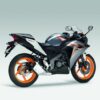 Honda CBR125R 2011 orange silver back2