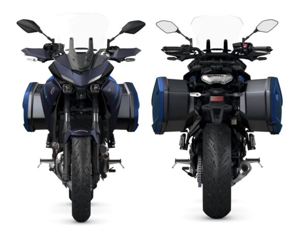 Yamaha Tracer 7 GT 2024 Phantom Blue front and rear