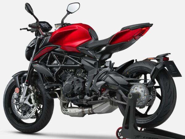 MV Agusta Brutale R 2023 Metallic Madness Red Metallic Carbon Black back