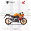 Honda CBR125R 2015 Repsol