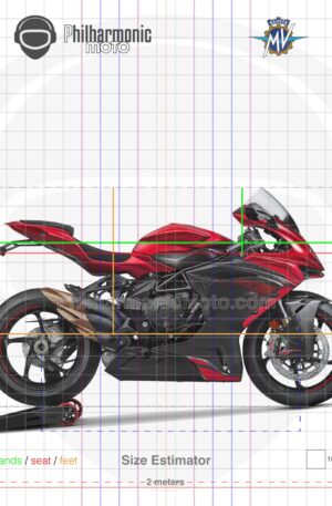 MV Agusta F3 RR 2023 Matt Fire Red Matt Metallic Dark Grey