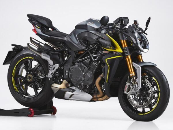 MV Agusta Brutale 1000 RR 2022 Matt Metallic Aviation Grey Dark Grey Fluorescent Yellow front