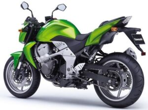 Kawasaki Z750 2007 Candy Lime Green back