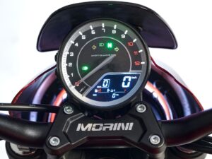 Moto Morini Calibro 2024 Fire Red dashboard