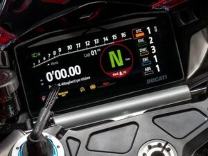 Ducati Panigale V4S 2025 Red dashboard