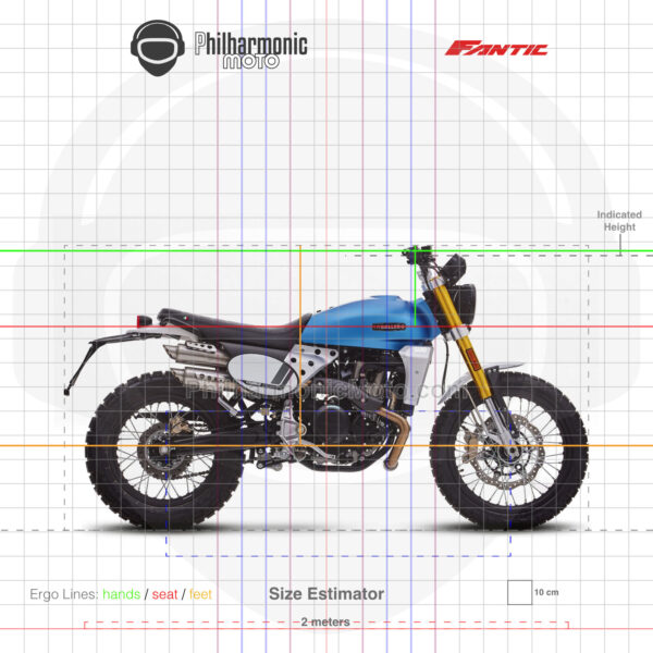 Fantic Caballero 500 Scrambler 2024 blue AF