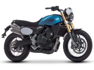 Fantic Caballero 700 Scrambler 2023 Heritage Blue front