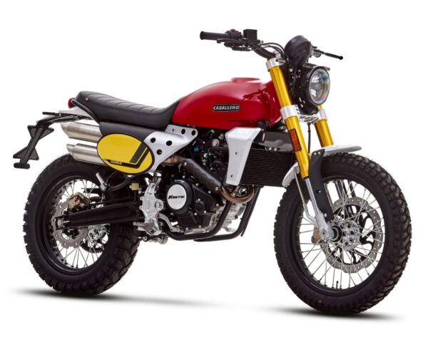 Fantic Caballero 125 Scrambler 2024 red front