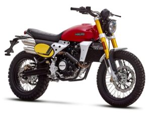 Fantic Caballero 125 Scrambler 2024 red front