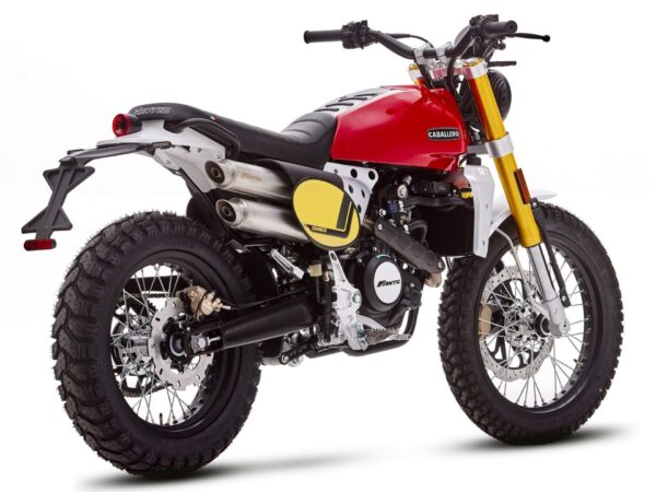 Fantic Caballero 125 Scrambler 2024 red back