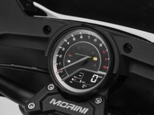 Moto Morini Calibro Bagger 2024 Quartz Black dashboard