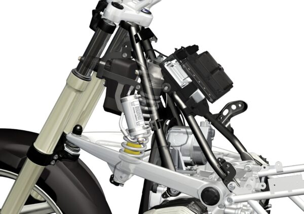 BMW R 1200 GS 2010 Magma Red front suspension