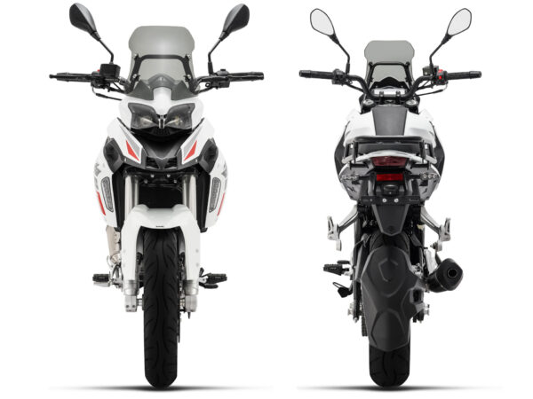 Benelli TRK 251 2024 Pearl White front and rear