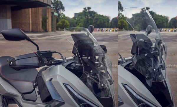 Honda X-ADV 2025 Matte Deep Mud Gray windscreen